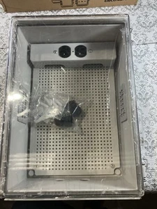 ABS Waterproof Junction Box Outdoor Electrical Cabinet with Mounting Plate - Picture 1 of 9