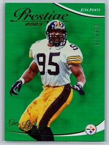 Greg Lloyd 2023 Panini Prestige Xtra Points Premium Green /199 #247 Steelers - Afbeelding 1 van 3