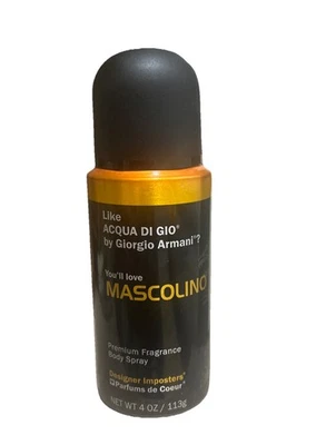 Designer Imposters Mascolino от Parfums De Coeur спрей для тела 4 унц мужской - Изображение 1 из 2