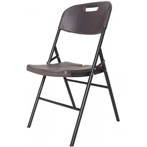 Sedia pieghevole e richiudibile in resina - Xone 86x45x50 cm - Stampo legno dark - Foto 1 di 3
