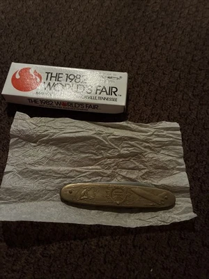 Parker Cutlery Pocket Knife 1982 Worlds Fair Knoxville TN Boone Crockett Jackson - Image 1 of 3