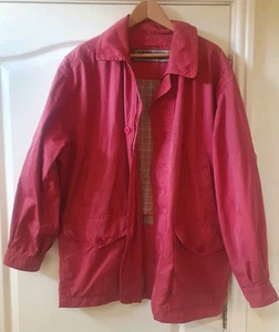 MISSONI Men's Red Jacket Vintage IT Cotton Blend Sport Size M P2P 27" - Picture 1 of 12