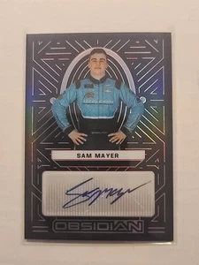 2023 Chronicles NASCAR Obsidian Autograph Sam Mayer #SM Pink Electric Etch 14/25 - Bild 1 von 2