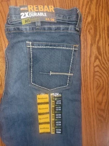 NEW Ariat Men's Rebar M5 Straight Fit Leg Denim Work Pants - Picture 1 of 3