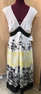 PRETTY PRINT JONATHAN MARTIN DRESS SIZE 14 NEW WITH TAGS MACY’s - Picture 1 of 5