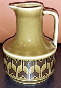 Rare Vintage Hornsea England Heirloom Vinegar Jug Bottle Creamer In Green - Picture 1 of 5