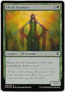 MTG MAGIC - Elfa Visionaria - Elvish Visionary - Elf - CMR - ENG - FOIL - Foto 1 di 1