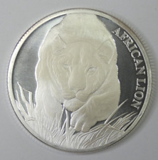 2017 5000 Francs CFA African Lion Republic of Chad 1oz 999 Fine Silver