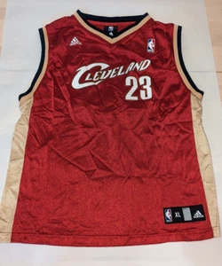 USES - LeBron James Cleveland Cavaliers ADIDAS Basketball Jersey Boys XL - Picture 1 of 4