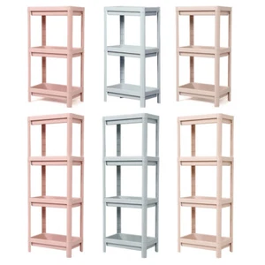Slim Shelf Storage Corner Rack Plastic Container Tidy Organizer Bathroom Holder - Picture 1 of 41