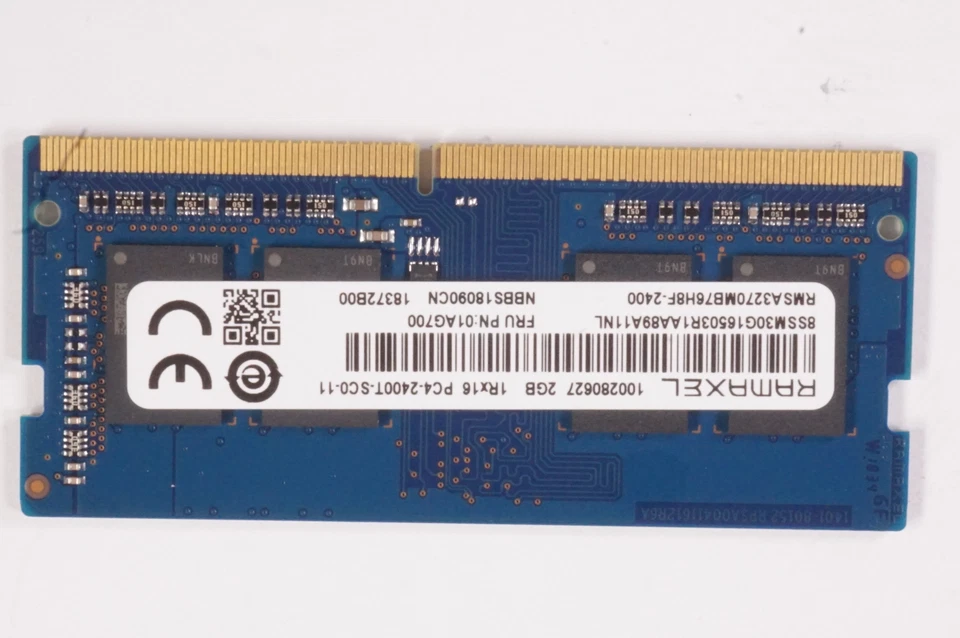 RMSA3270MB76H8F-2400 Ramaxel Technology 2GB PC4-2400T 2400Mhz SO-DIMM Memory - Image 1 of 2