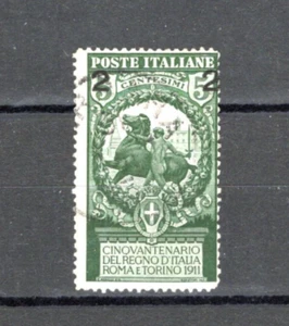 REGNO 1913 - VARIETA' SOPRASTAMPA 2c. SU 5 FUORI REGISTRO VERDE USATO - Foto 1 di 1