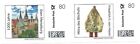 Briefmarke individuell 2X80 Cent postfrisch Mitra des Bischofs, Dom Merseburg 