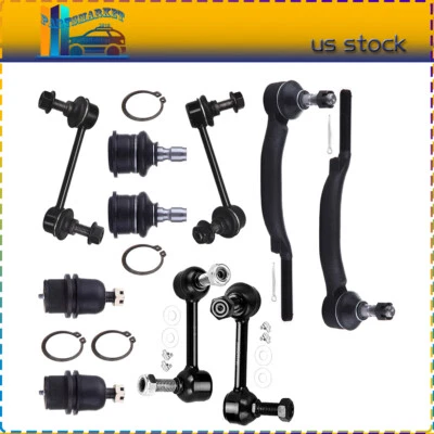 Fits 2004-2007 GMC Envoy Set Of 10 Front Rear Tie Rod End Ball Joint Suspension - Imagem 1 de 4