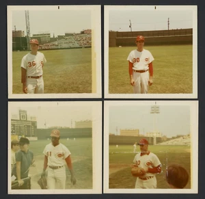 Reds Original Snapshot Photo Lot, Hal McRae Tony Cloninger Merritt Clay Carroll - Picture 1 of 2