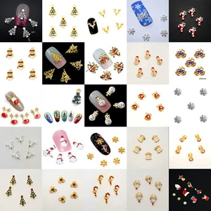 5 x Christmas Nail Charms 3D Nail Design Decoration, Style Choice, UK Seller - Picture 1 of 38