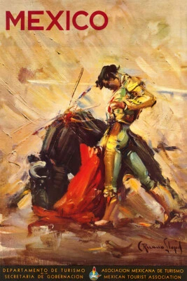 1944 Mexican Bullfighter Classic Vintage Style Travel Wall Art - POSTER 20"x30" - Image 1 of 3