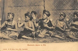 CPA OCEANIE ILE FIDJI MAULUULU DANCE IN FIJI - Afbeelding 1 van 1