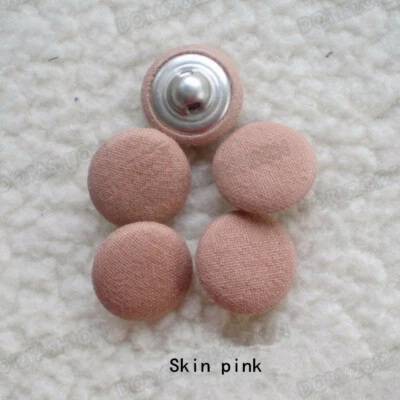 Cotton Fabric Covered Dome Metal Buttons Coat Sweater 20pcs/lot 18/20/23/25/28mm - Image 1 of 3