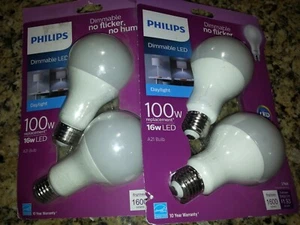 PHILLIPS Dimmable LED Daylight 100w A21 no flicker, no hum (2) 2 pack - Picture 1 of 7