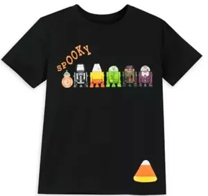 New Disneys Star Wars 'Spooky' Droids Halloween Black T-Shirt. Kids- Large - Picture 1 of 3