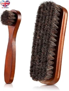 Shoe Brush Kit Boot PolishBrushes Leather Cleaning Brushes with Wooden Handles - Picture 1 of 7