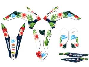 2015 SXF TROPIC White Senge Graphics Kit Compatible with KTM - Picture 1 of 10