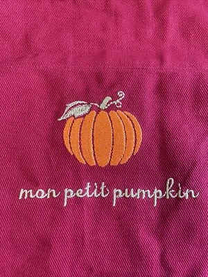 Williams Sonoma Kids Apron Pumpkin Adjustable Fall Halloween Thanksgiving NWOT - Image 1 of 4