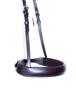 FSS Comfort PADDED 4cm Wide SIMPLE French Regular CAVESSON Noseband TWIN BUCKLE - Picture 1 of 1