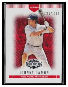 2007 Topps Triple Threads #68 Johnny Damon /1350