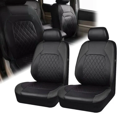 For 1996-2004 Mercedes-Benz Slk Class 2 Front Seat Covers PU Leather Cushion Pad Foto 1 de 4