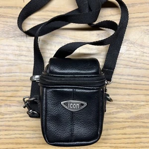 Vintage ICON Leather Camera Bag case Detachable Adjustable Shoulder Strap - Picture 1 of 8