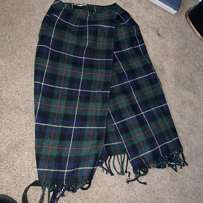 Capa poncho karen kane xadrez quente feita nos EUA vintage  - Imagem 1 de 4