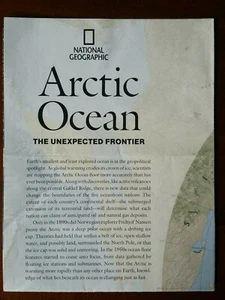 Arktischer Ozean Die unerwartete Grenze National Geographische Karte 2009 KOSTENLOSER VERSAND - Bild 1 von 5