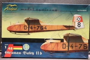 Grunau "Bebé" II b Famoso Velero Alemán Segunda Guerra Mundial Ardpol 1/48 - Imagen 1 de 6