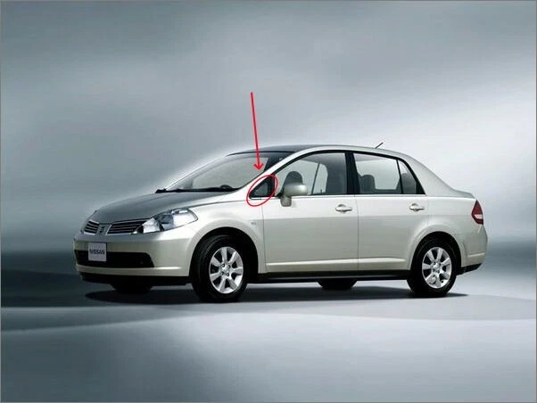 LH Driver Left Side Front Vent Window Glass Fits 2007-2011 Nissan Versa Sedan - Imagem 1 de 1