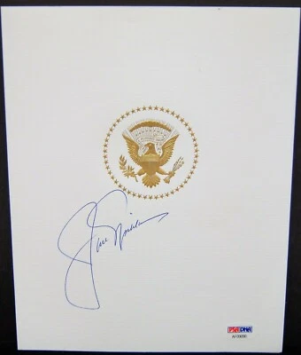 JACK NICKLAUS Golf PSA/DNA LOA Autographed White House Menu Jacket A6464 - Image 1 of 4