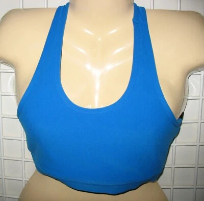 MPG - СИНИЙ И ЧЕРНЫЙ - СРЕДНИЙ - С РЕМЕШКАМИ НАЗАД СПОРТИВНЫЙ БЮСТГАЛЬТЕР  - Изображение 1 из 3