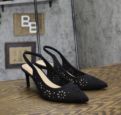 On 34th Womens Monikaa Slingback Pump 10020347700 Black 8M - Image 1 of 4