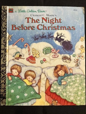 Vintage A Little Golden Book The Night Before Christmas 1987 450-11 1987 #4614 - Image 1 of 4
