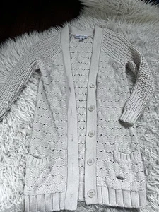 Lacoste+malandrino Cotton Cardigan Beside Open Knit Sweater Size S Small - Picture 1 of 8