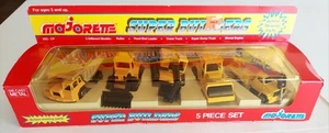 Majorette 5 Piece Set Super Builders Construction Loader Crane Dump truck - Picture 1 of 5