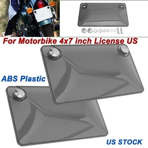 Motorcycle License Plate Cover Protector For All Motorbike 4x7 inch License US - Picture 1 of 12