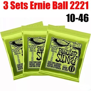 3 Set Ernie Ball 2221 10-46 Regular Slinky Nickel Wound Electric Guitar Strings - Picture 1 of 12