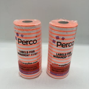 Rote Orang Preisetiketten für Monarch 1110 Preiserhöhung - 16 Rollen 2er-Packung mit 8 - Bild 1 von 2