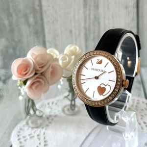 Swarovski Heart Round Watch Used - Picture 1 of 4