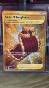Pokemon Cape of Toughness (Secret) 200/185 Swsh04: Vivid Voltage Gold Holo - Picture 1 of 2