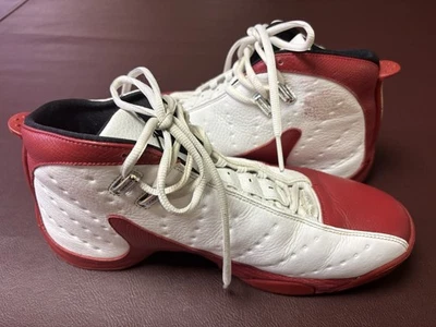 RARO Jordan 12.5 Team Blanco Varsity Red Black Bulls Jump Man Talla 11 Usado Foto 1 de 4