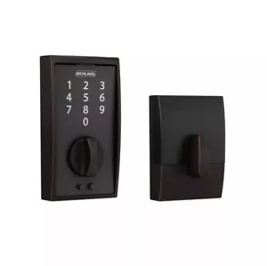Schlage Keyless Touchscreen Deadbolt - Matte Black (BE375 CEN 622) *NEW* - Picture 1 of 4