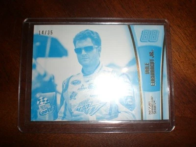 Dale Earnhardt Jr Press Pass 2013 CYAN PROOF #14/35 RARE  - Image 1 of 3